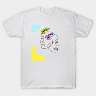 one line girls T-Shirt